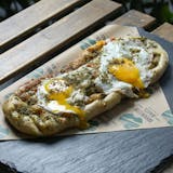 Sourdough Focaccia & Sunny Side Up Eggs Breakfast