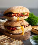 Israeli Spicy Shakshuka Omelet - Sourdough Baguette Sandwich