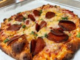 Vegan Pepperoni Pizza