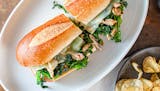 14" Grilled Chicken, Broccoli Rabe and Provolone Sandwich