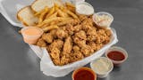 #1 Four Wings & 1/2 lb Chicken Gizzards with Fries