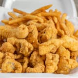 #2 1/2lb Chicken Gizzards & 1/2 lb Catfish Nuggets with Fries