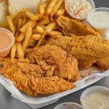 #4 Two Chicken Tenders & Two Ocean Perch with Fries