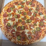 Sweet & Spicy Pepperoni Pizza