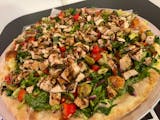 Verde’s Salad Pizza with Grilled Chicken Slice