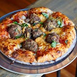 Meatball Pizza