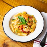 RIGATONI WITH SPICY GRILLED SHRIMP