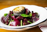 ROASTED RED BEETS AND HERBED GOAT CHEESE SALAD