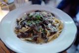FETTUCCINE WITH WILD MUSHROOMS AND TRUFFLE OIL