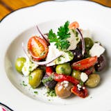 FETA, OLIVES AND PEPPERS SALAD