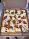 Thin Crust Old Fashioned Tomato Pizza