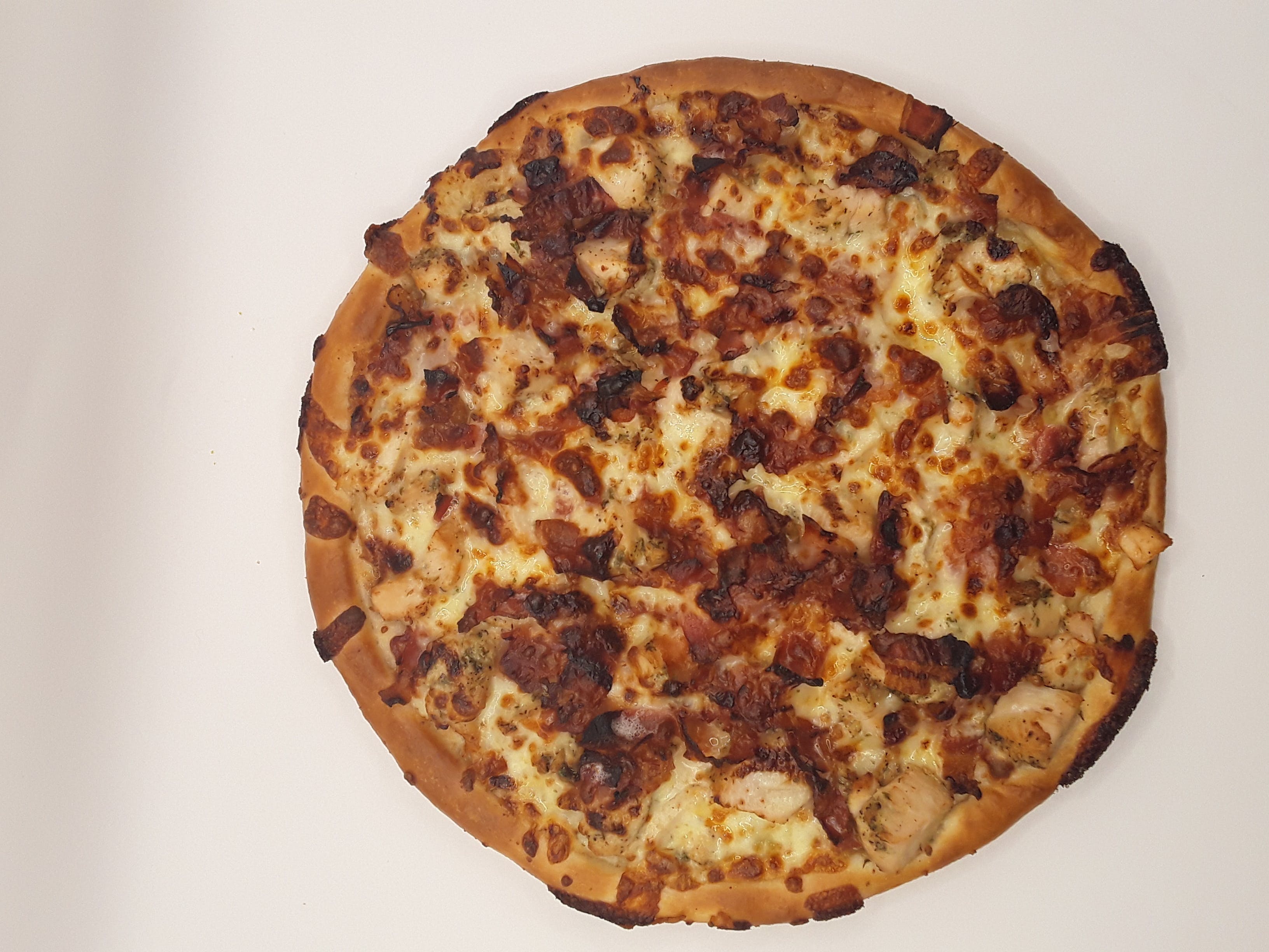 Grilled Chicken Bacon Ranch Pizza