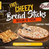 Any 18" Pizza & Free Bread Stick Special