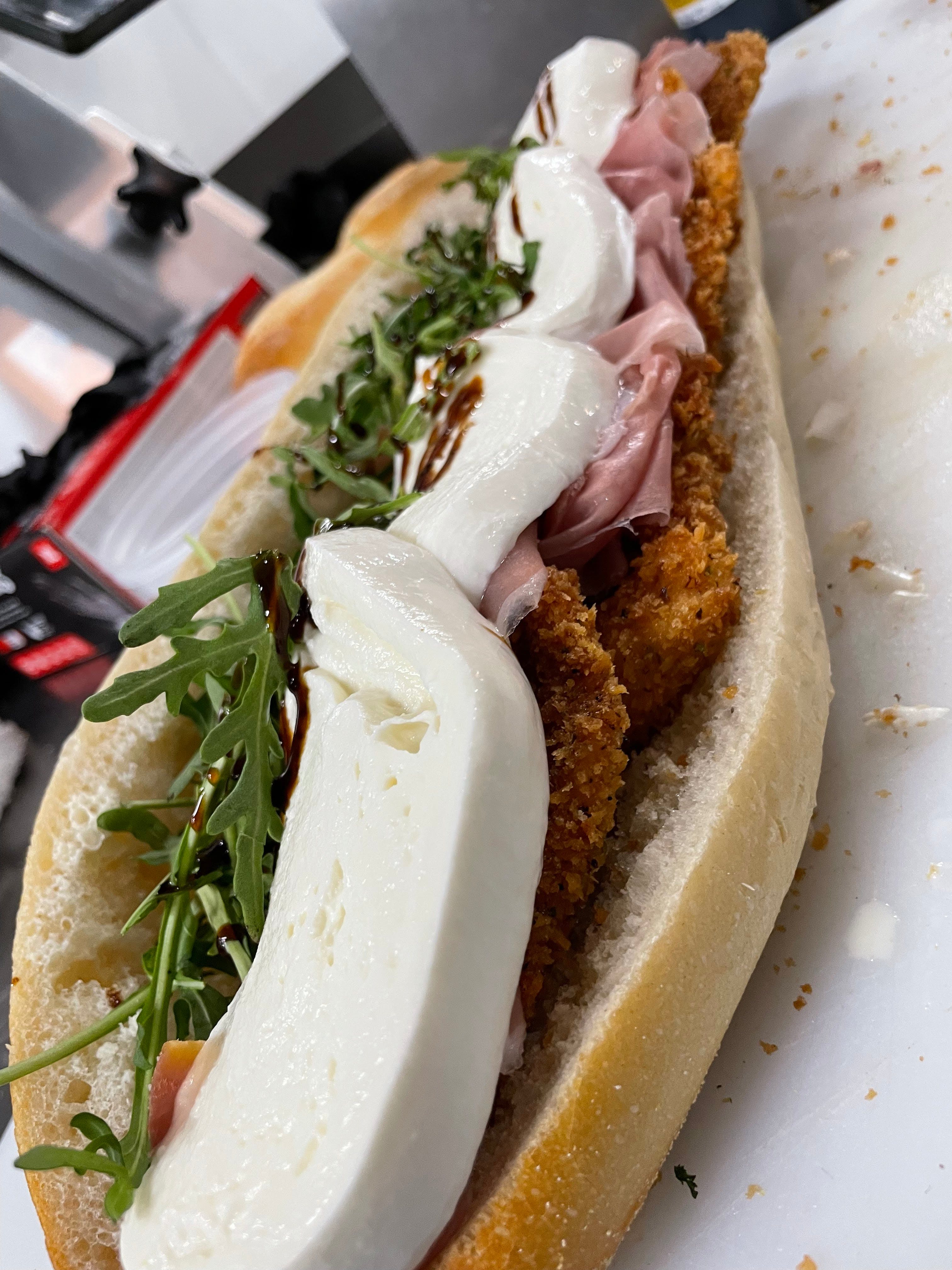 Chicken Cutlet & Prosciutto Sandwich