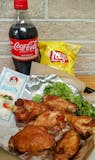 6 Wings with Chips & 20 oz. Soda