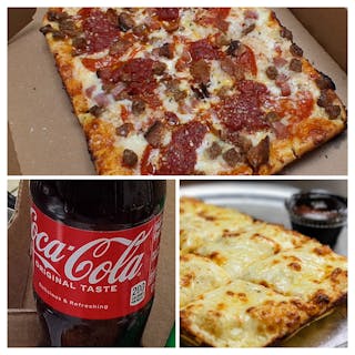 Large Specialty Pizza, Bread, & 2-Liter