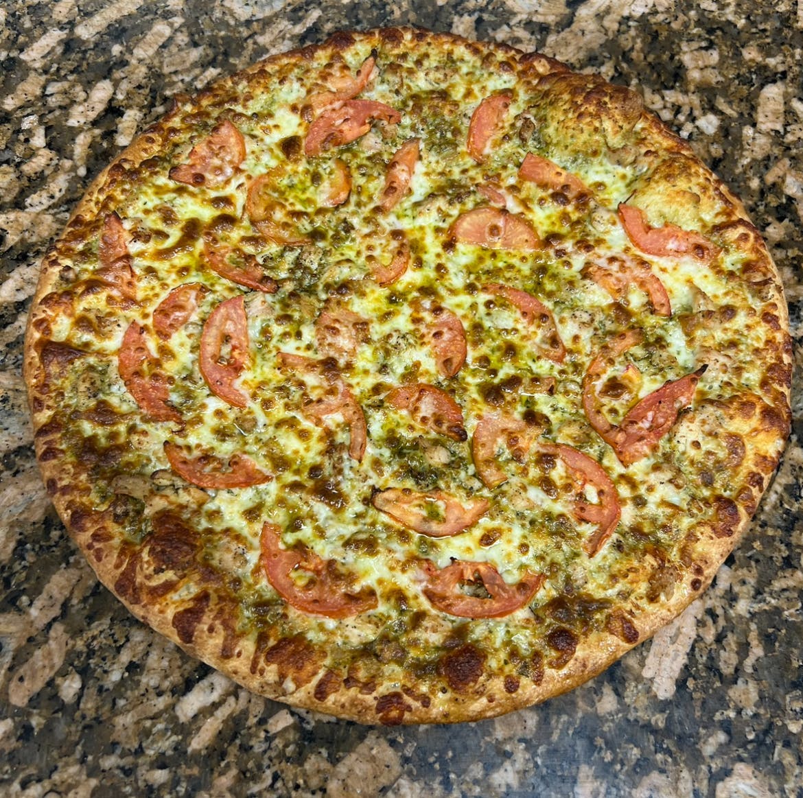 3. Pesto Chicken Pizza