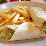 69. Ei Dorado Burrito with French Fries