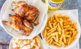 Whole Pollo a la Brasa Combo with Fries & Salad + 2 Liter Drink