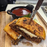 Beef birria grilled cheese