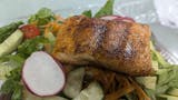 Blacked salmon salad