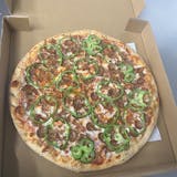 One Family Pizza, Large House Salad, & Large Spaghetti & Meatball Pick Up Special