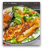 Grilled Chicken Milanese with Sauteed Veggie