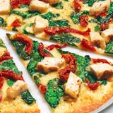 Dairy-Free Cheese Herb Chicken Mediterranean Pizza