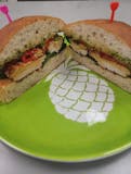 Grilled Chicken Spinach Pesto Ciabatta Sandwich Lunch