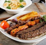 Lamb Adana and Chicken Adana Kebab Platter