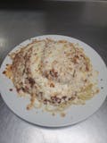 Chicken Parmigiana over Spaghetti
