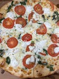 White Special Tomatoes & Spinach Pizza