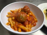 Kid's Penne with Tomato Sauce & One Meatball