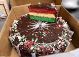 Rainbow Cookie Cake