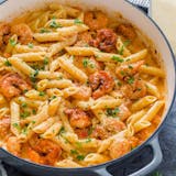 Creamy Tomato Shrimp Penne Pasta