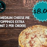 16" Medium Cheese Pizza (Limit : 2 Per Order)