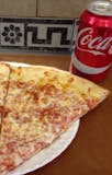 Cheese Pizza Slice & Can of Soda Lunch