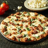 Cauliflower Spinach Mozzarella Pizza