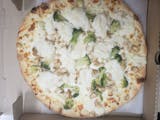 Chicken Broccoli Alfredo Pizza