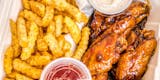 5 Pc Party Wings with Fries & Drink Combo