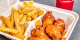 10 Pc Party Wings with Fries & Drink Combo