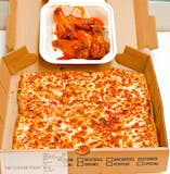 Small Cheese Pizza 10" & 5 Party Wings Special