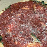 Spinach & Mushrooms Chicago  Deep Dish Pizza