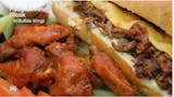 Philly Cheese Steak with Buffalo Wings Combo