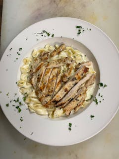 Fettuccine Alfredo with Grilled Chicken