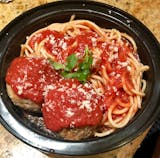 Spaghetti with Meatballs Platter