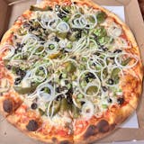 Mr. Dino’s Vegetarian Special Pizza