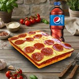 One Topping Pizza Lunch Combo Special