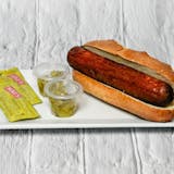 Hot Dog with Mozzarella Cheese & Marinara Sauce