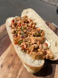 Salmon Philly Cheese Grinder
